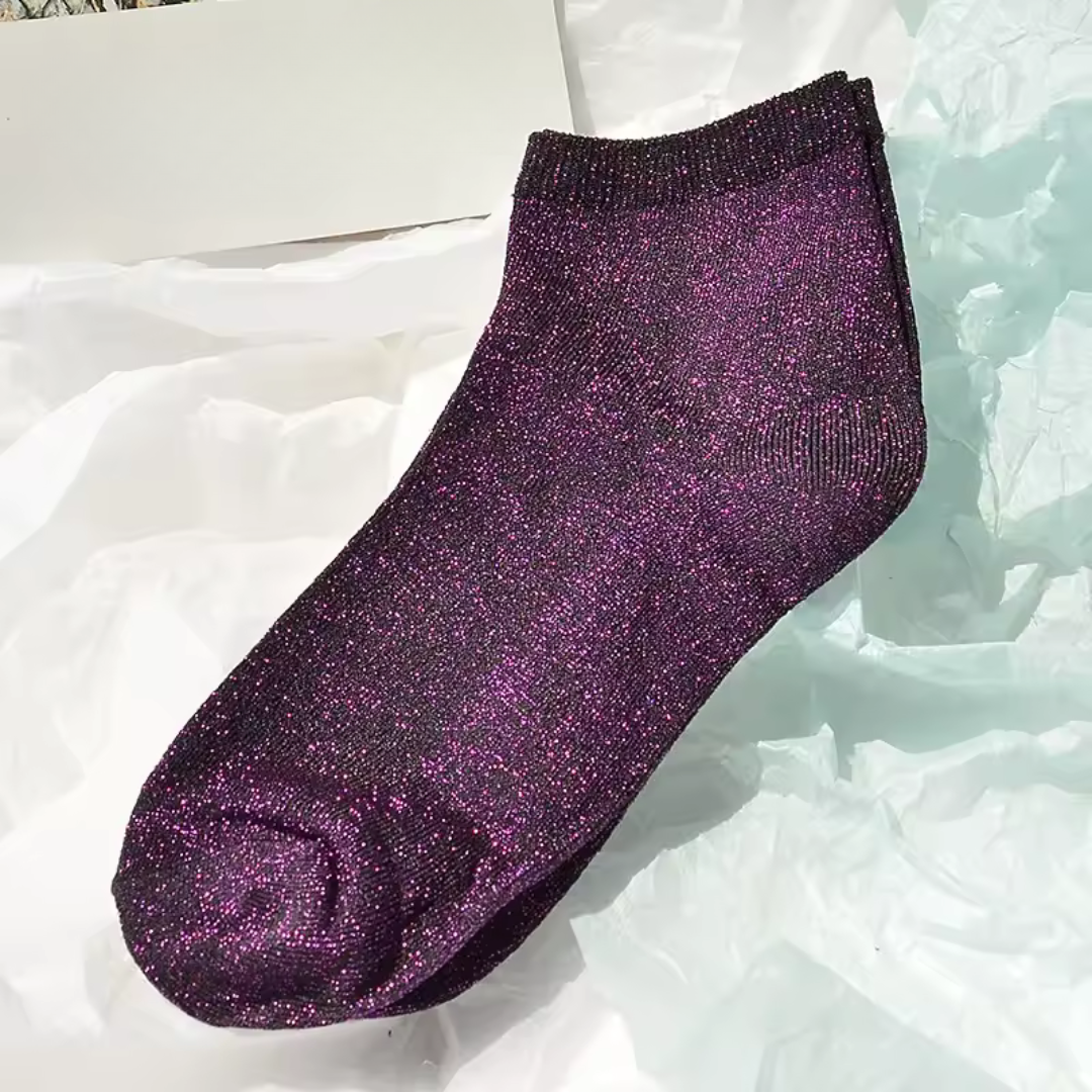 Chaussettes à Paillettes – Élégance, Confort et Style Japonais pour un Été Lumineux