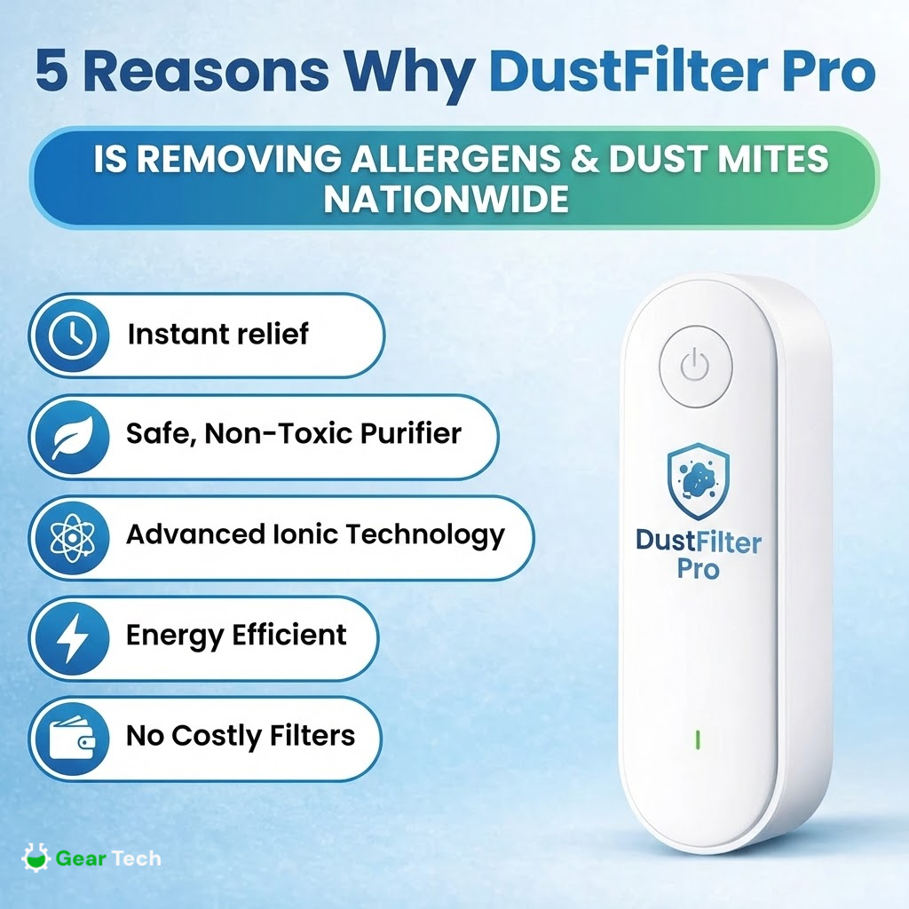 Mini purificateur d’air anti-acariens | Idéal pour allergies et maison