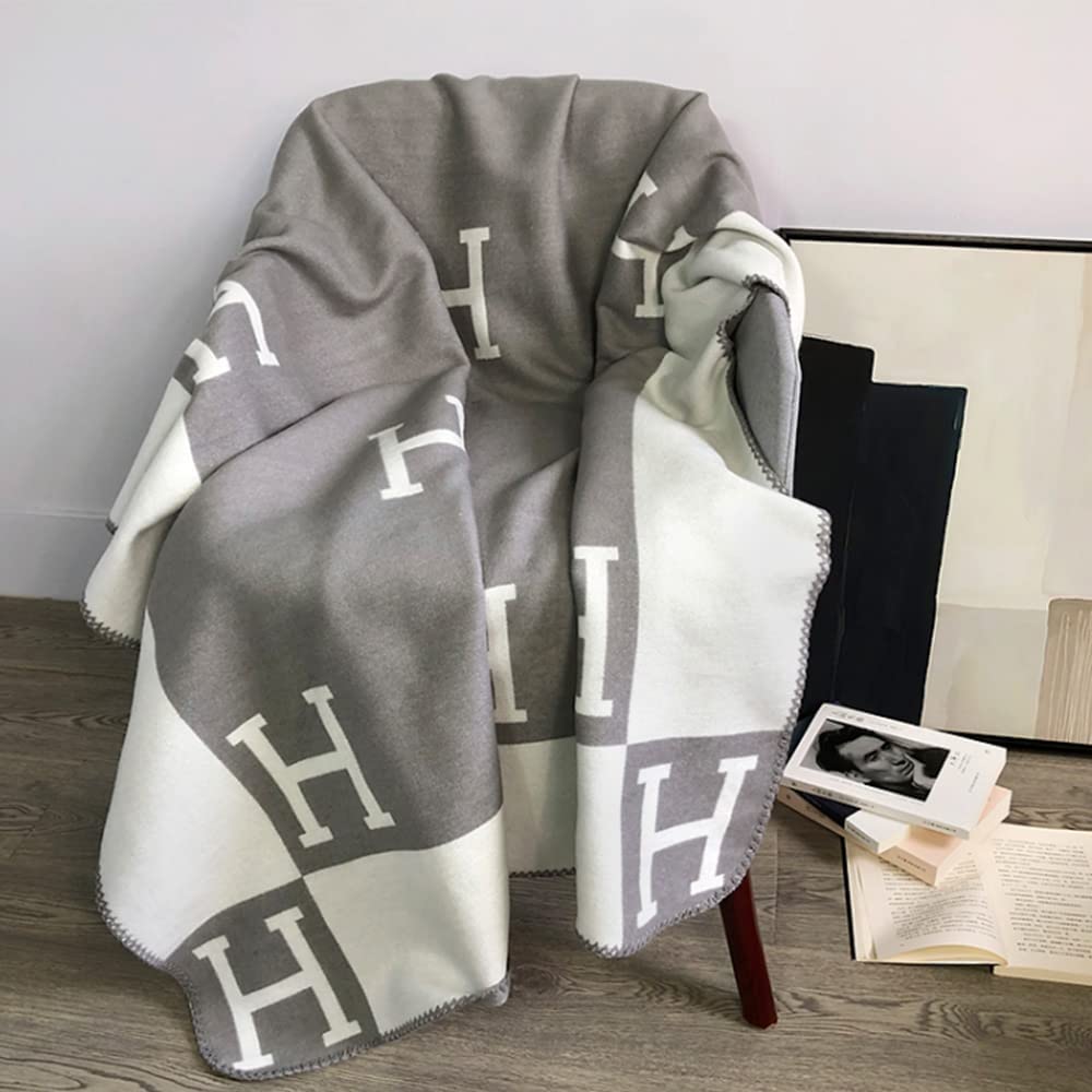 Plaid de Luxe en Laine et Cachemire – 140x170 cm – Ultra Doux & Chaud