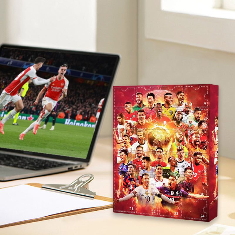 GiftGoal – Calendrier de l'Avent avec kit de football pour cadeau de Noël