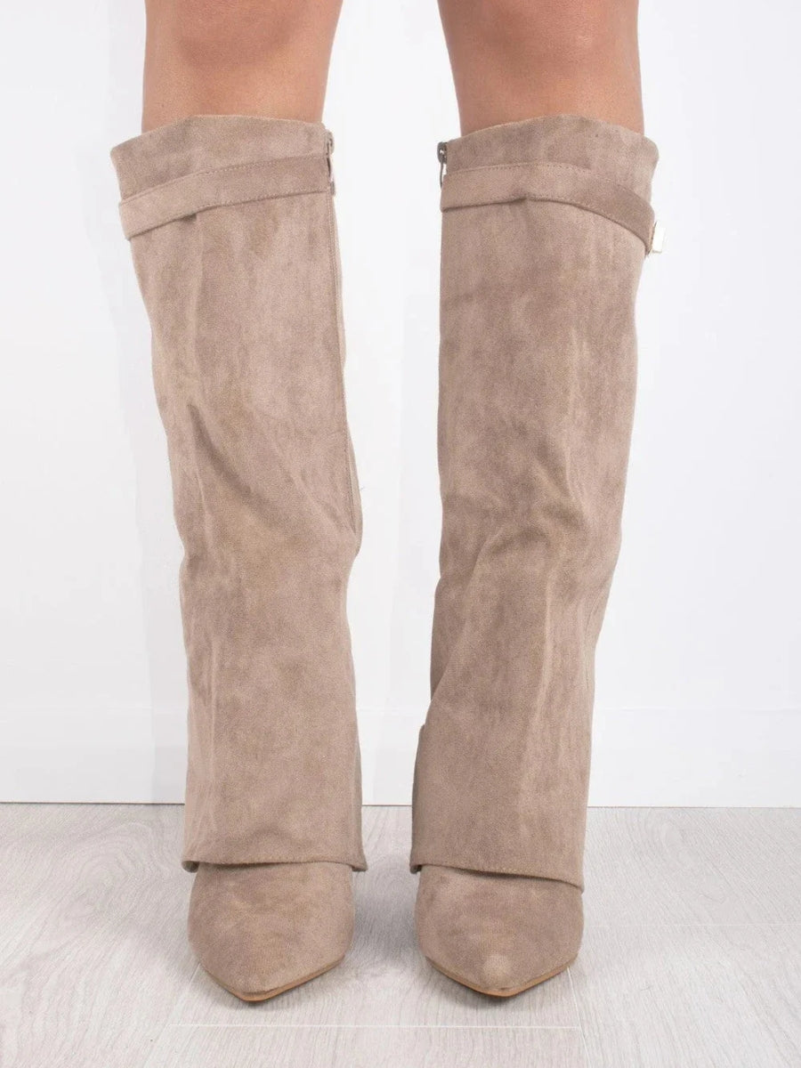Cuissardes de luxe en daim pour femmes – Confort et classe