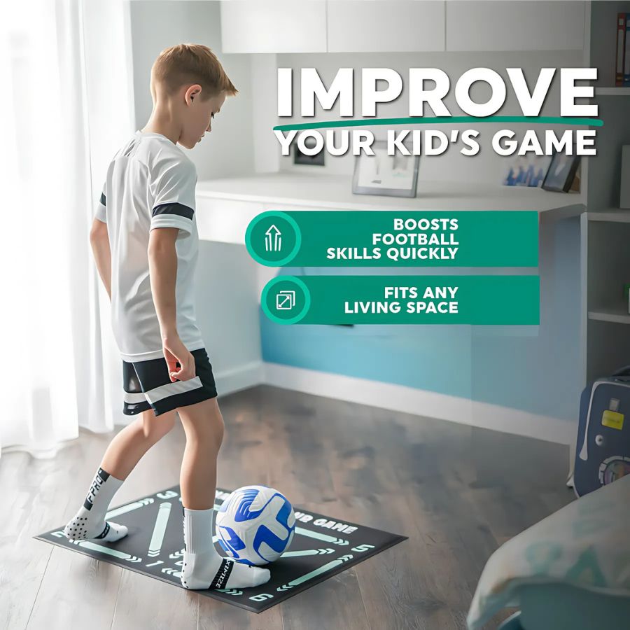 Tapis d’Entraînement Football Pro + Programme Vidéo
