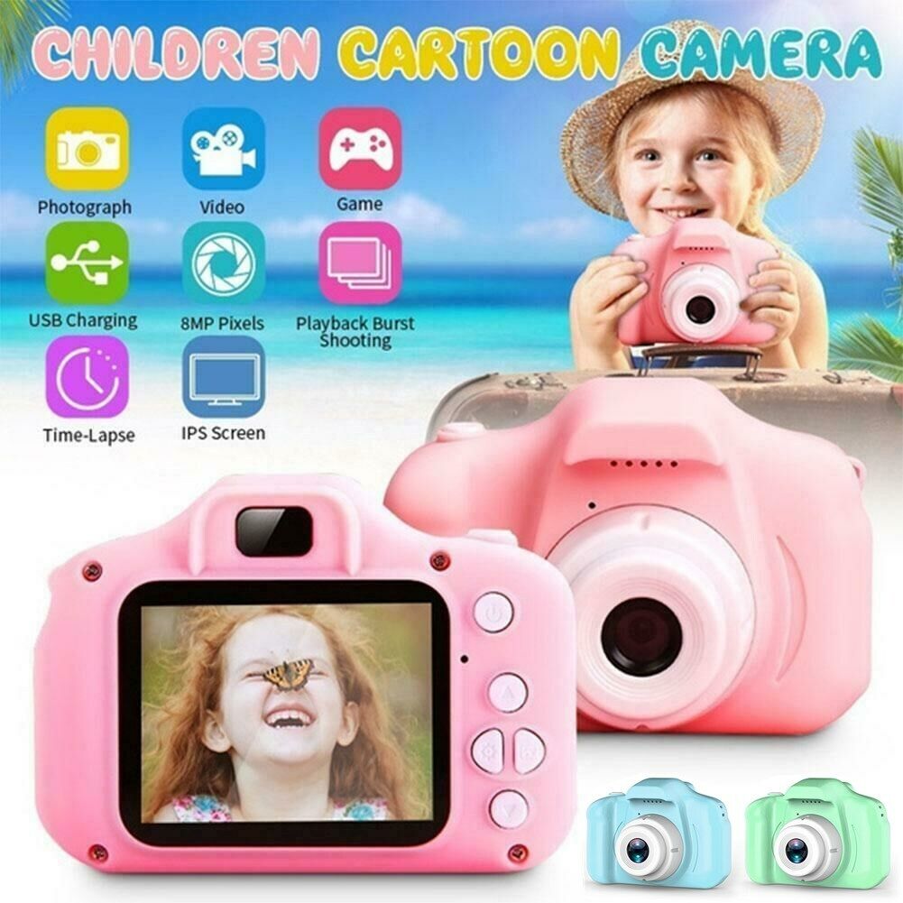Appareil photo numérique compact pour enfants, rétro, capteur 13 mégapixels, vidéo Full HD 1920×1080, écran LCD IPS 2,0 pouces