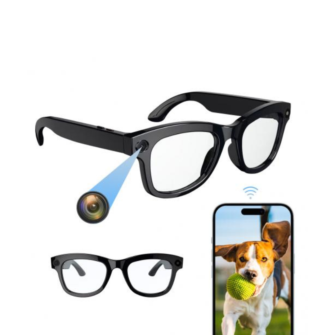 Lunettes Connectées VisionPro™ – Caméra HD, Audio Immersif & Protection Visuelle