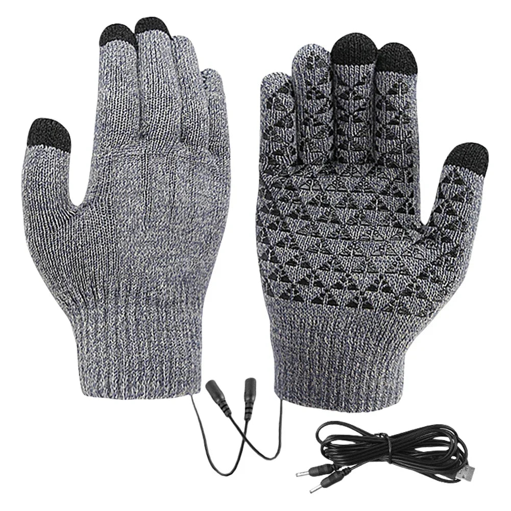 Gants chauffants pour femmes, gants de moto chauffants avec doigts à écran tactile, gants chauffants antidérapants pour le ski