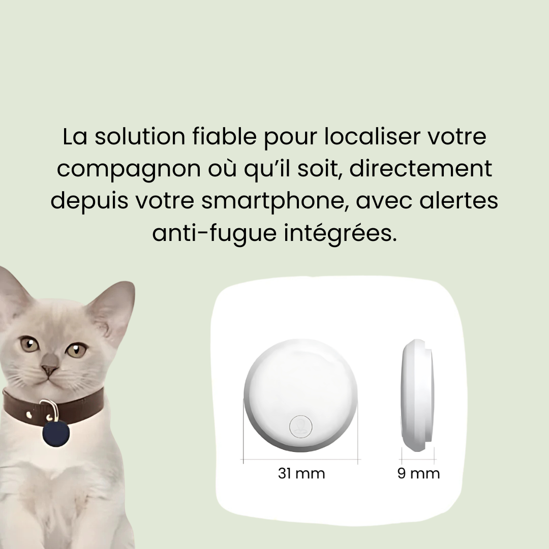 Traceur GPS pour Animaux de Compagnie - Narsago - ANDROID / iOS