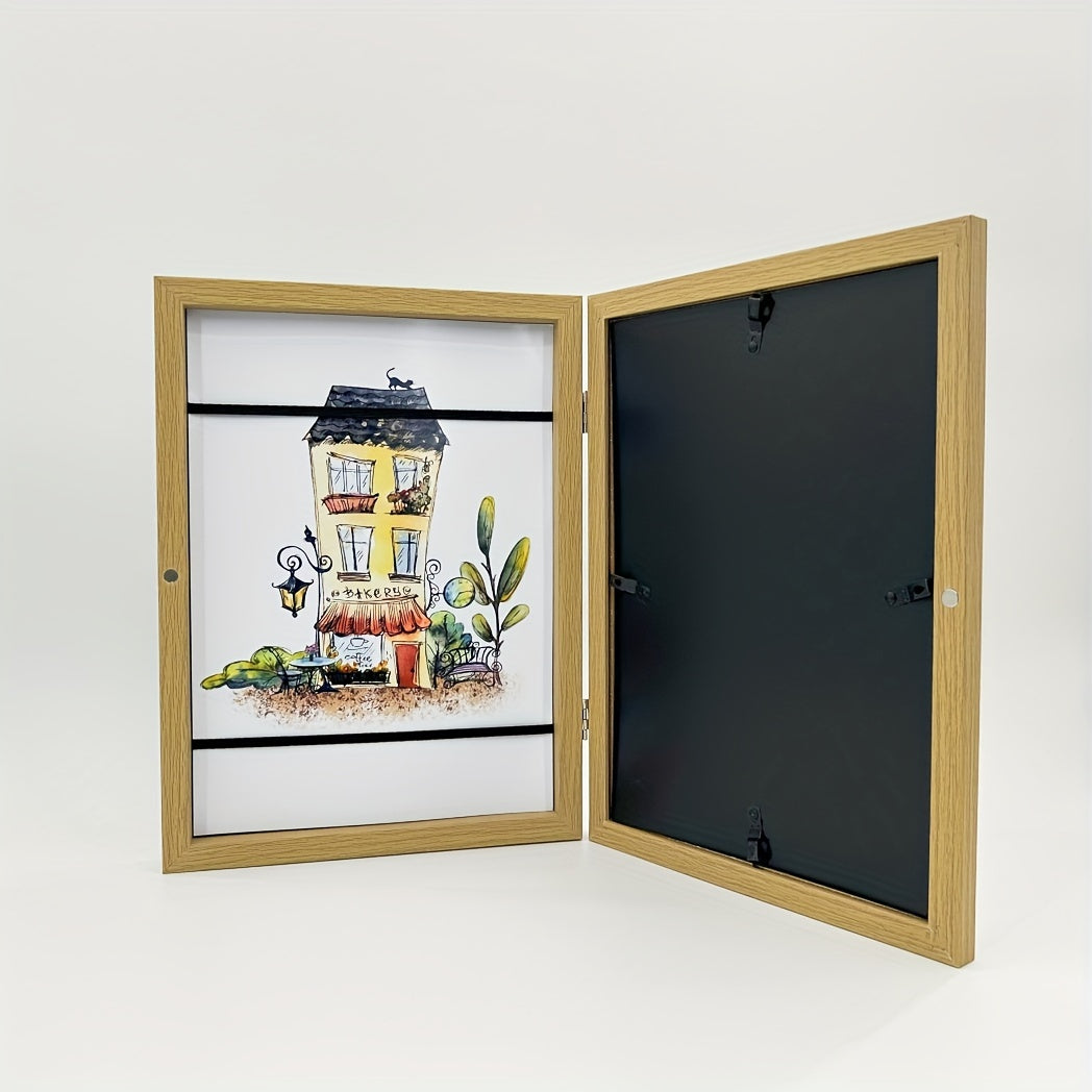 KidArtFrame – Cadre photo pour enfants de dessin animé avec cadre en bois