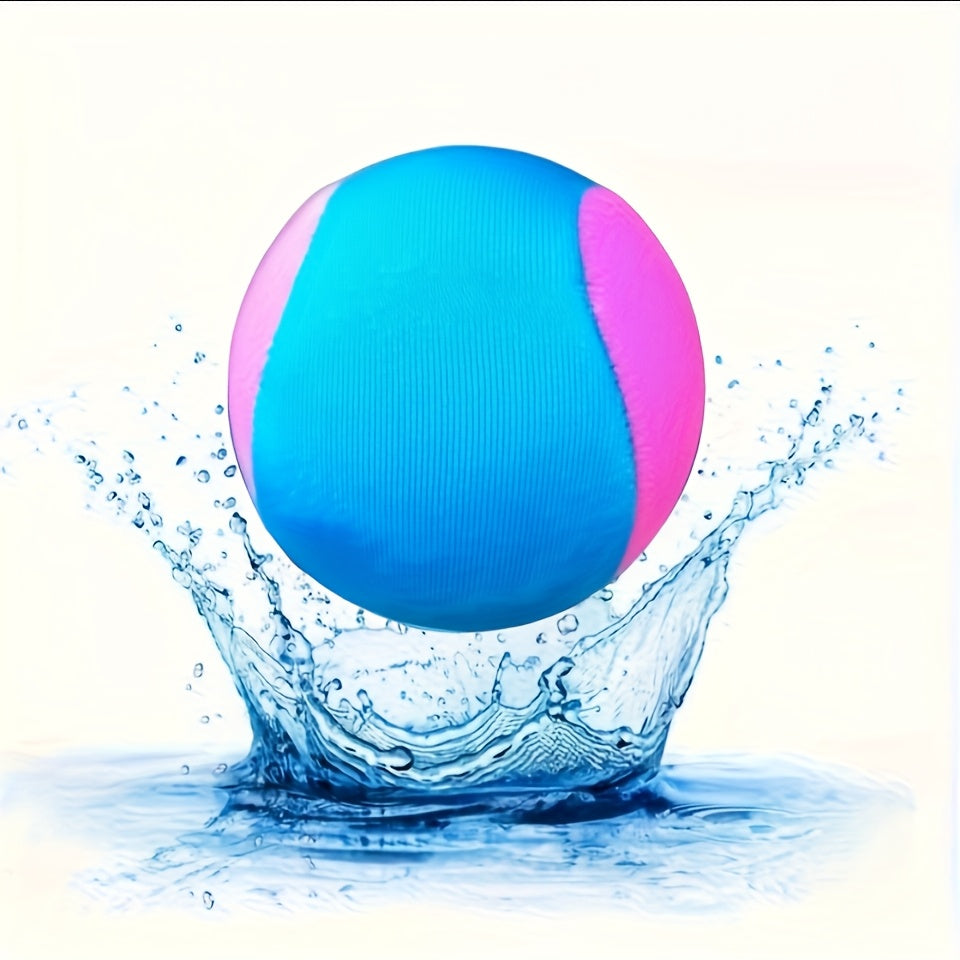 Balle ricocheuse aquatique pour piscine et plage avec design en silicone rebondissant