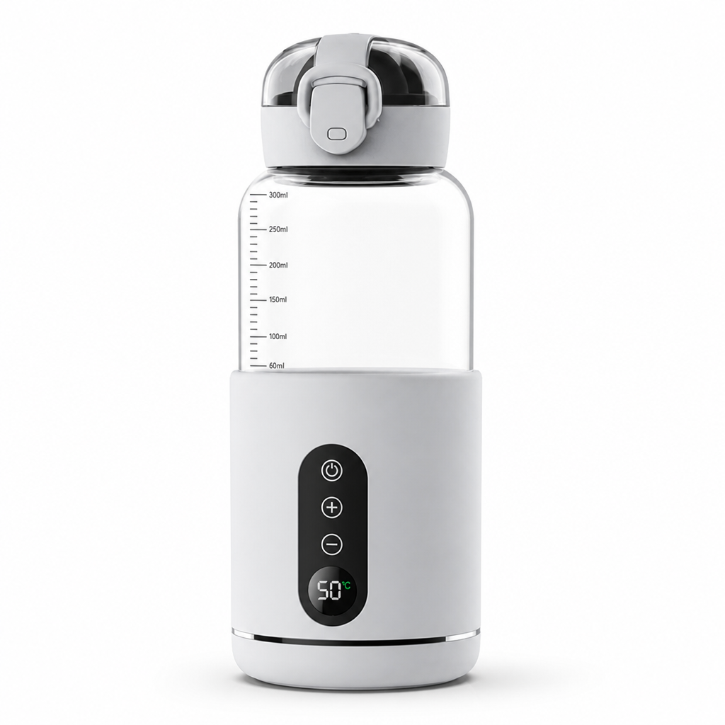 Chauffe-biberon nomade rechargeable USB avec écran LED