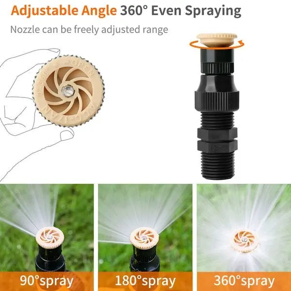 Arroseur de jardin 360° avec piquet | Système d'irrigation pour pelouse