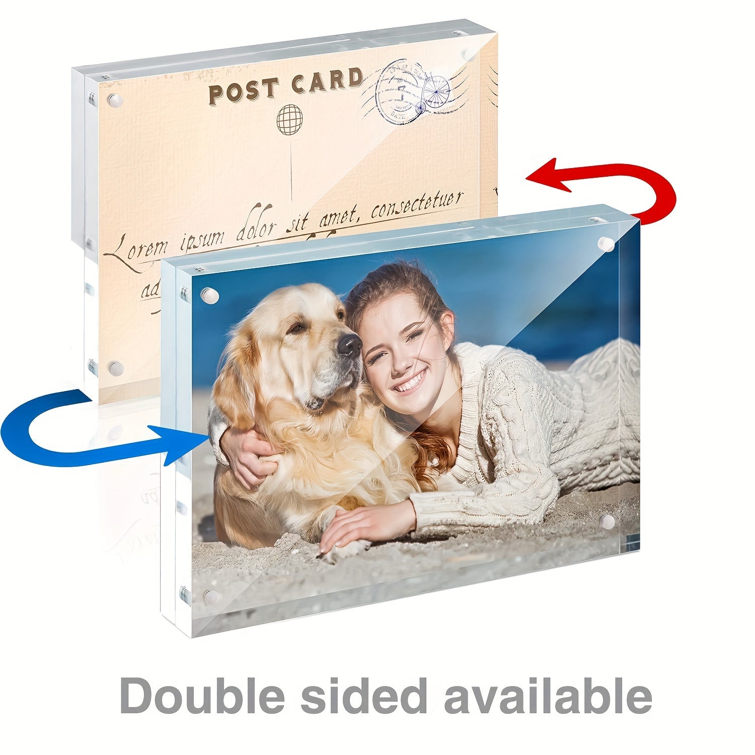 ElegantFrame - Cadre photo horizontal en acrylique pour intérieurs modernes