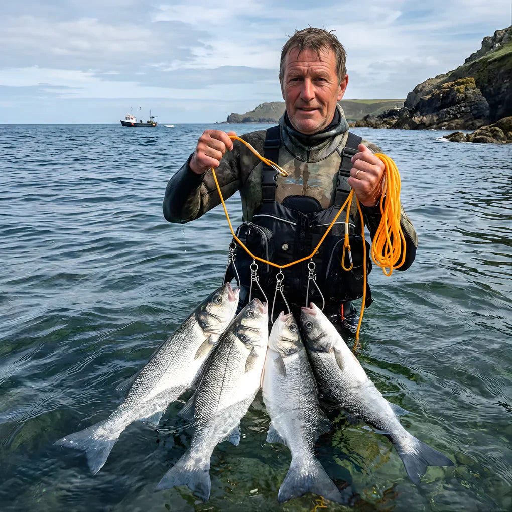 Verrou à poisson avec corde en nylon