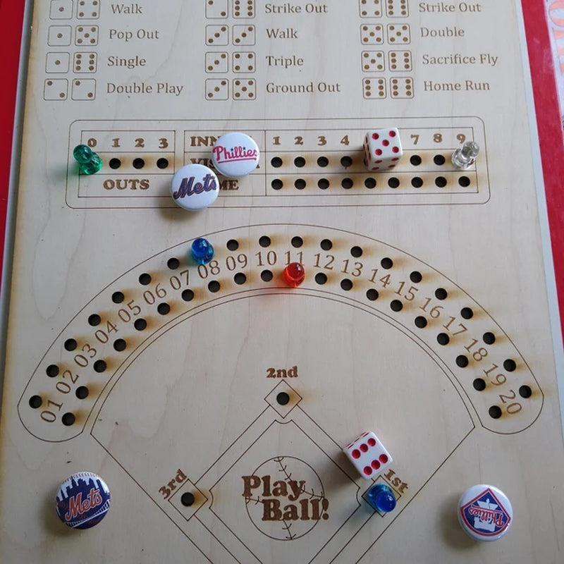 Jeu de dés pour le baseball – jeu de stratégie pour 2 à 4 joueurs