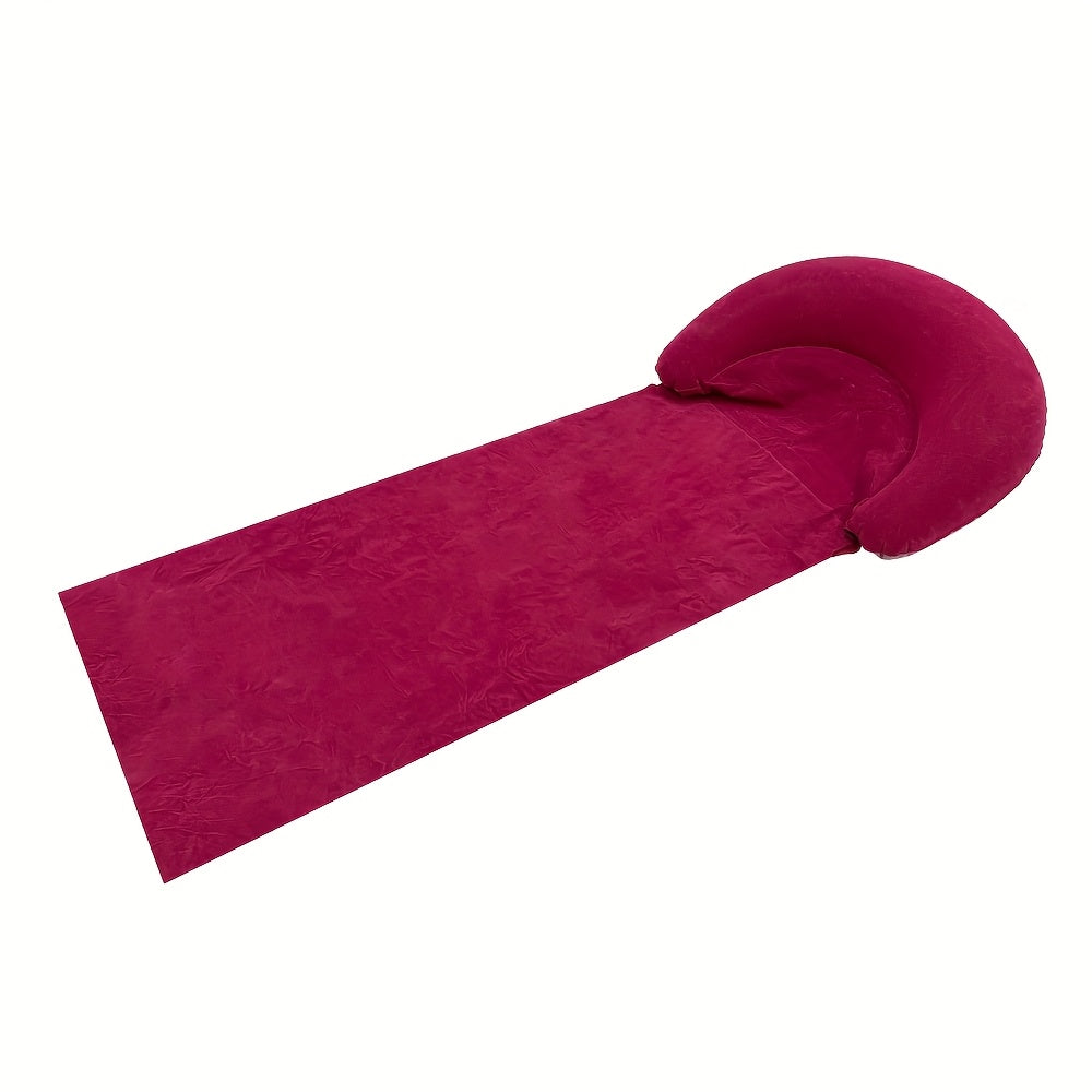 Matelas de plage gonflable confortable avec appui-tête pour la plage et le camping