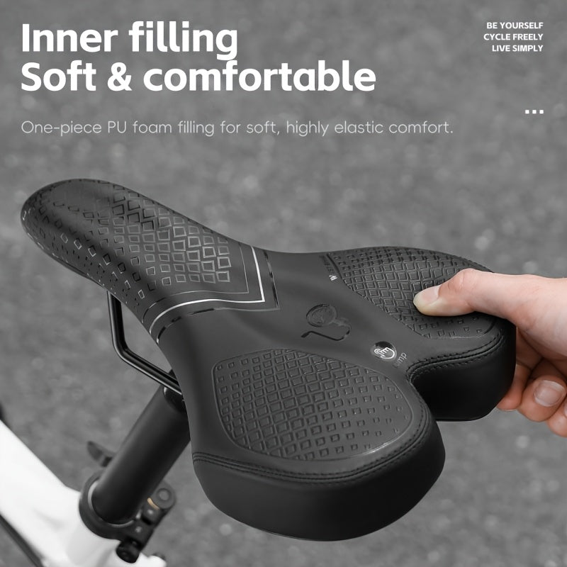 Selle de vélo gonflable avec coussin d'air pour le confort lors de longues sorties