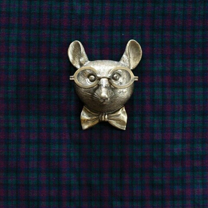 ArtBeest Décoration murale tête d'animal – Figurines ludiques peintes à la main en résine | Élévateur à bol
