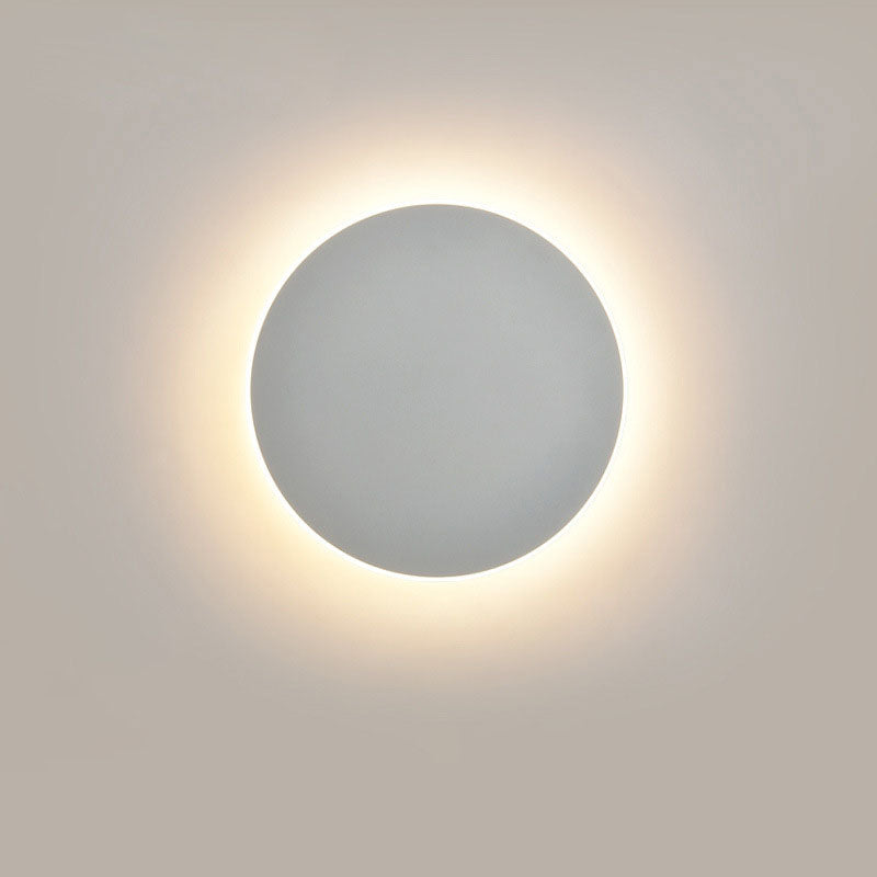 Lampe de chevet pour chambre à coucher, couloir, escalier, entrée, lampe à induction, éclipse solaire, applique murale ronde de haute qualité