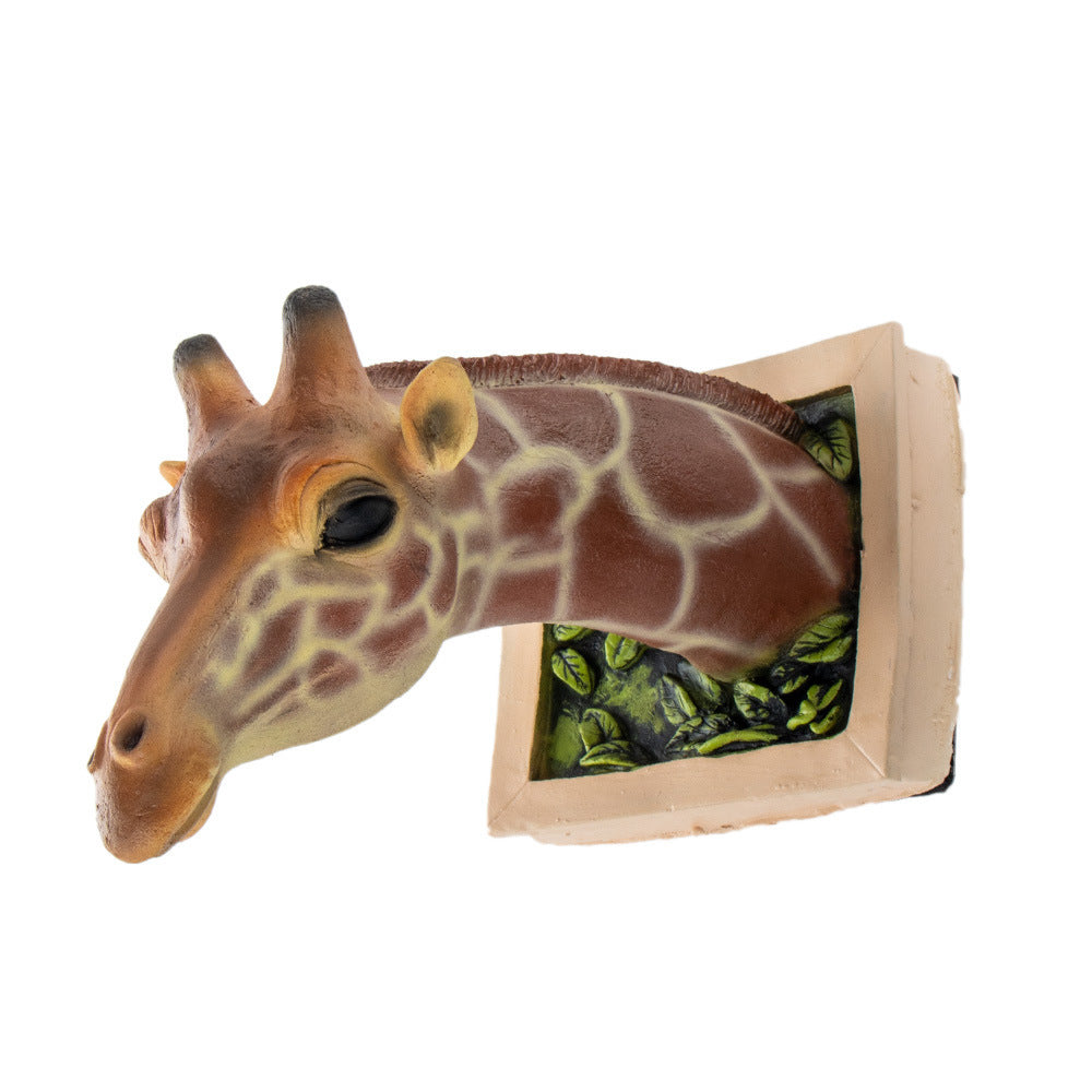 Cadre Photo 3D girafe, pendentif mural créatif, Simulation d'animaux, artisanat, décoration de salon