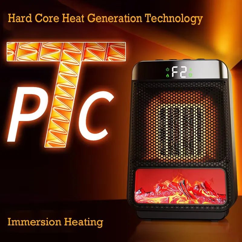 Chauffage électrique NeutralHeat économe en énergie, chauffage rapide et puissant pour grandes pièces avec thermostat numérique