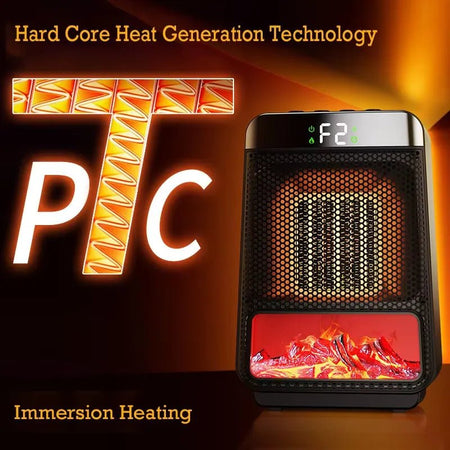 Chauffage électrique NeutralHeat économe en énergie, chauffage rapide et puissant pour grandes pièces avec thermostat numérique
