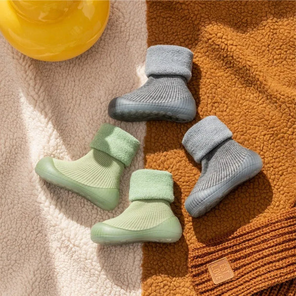 Chaleur et Sécurité – Chaussettes-Chaussures Antidérapantes pour Bébé