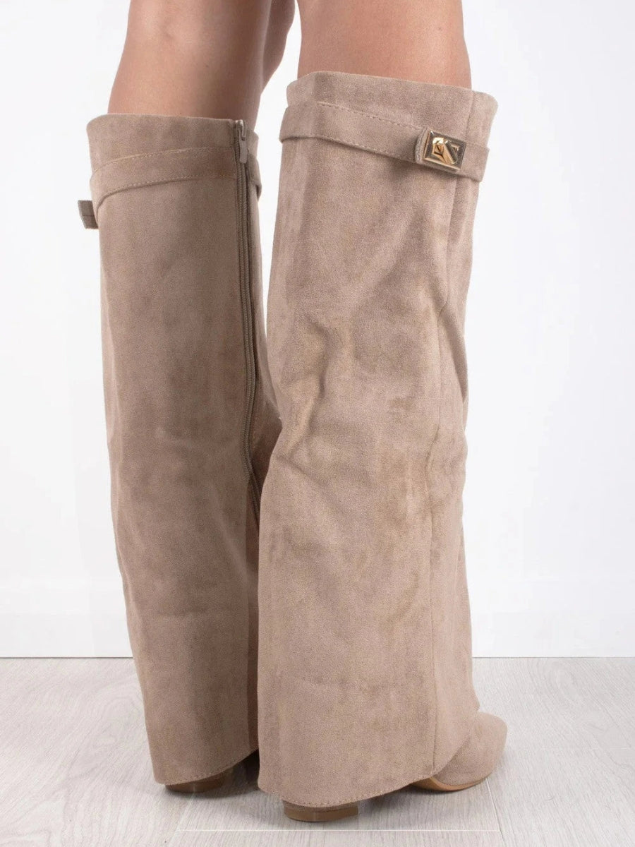 Cuissardes de luxe en daim pour femmes – Confort et classe
