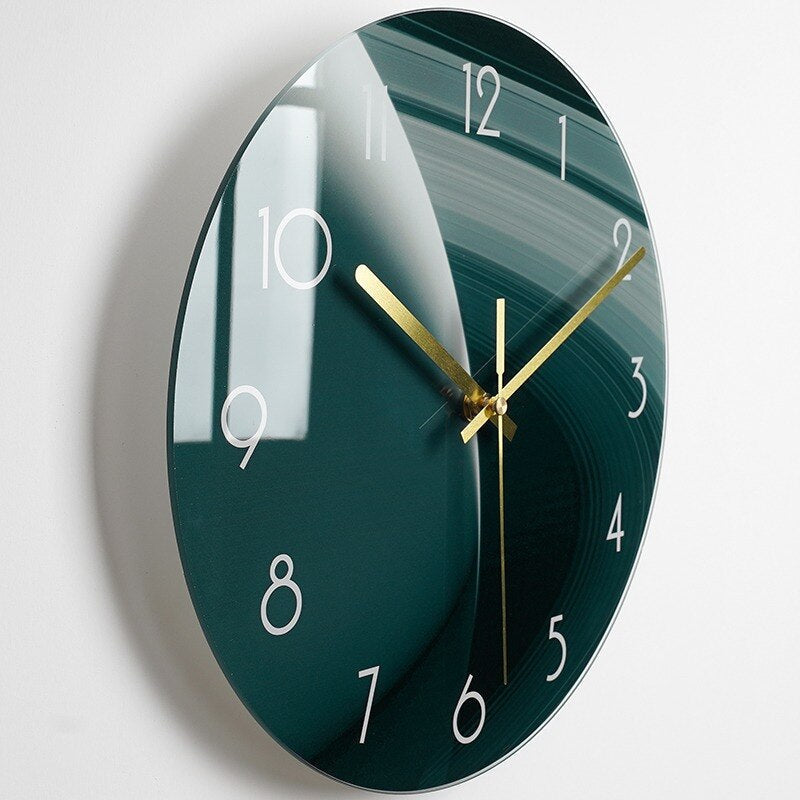 Horloge murale en verre classique pour une vie élégante