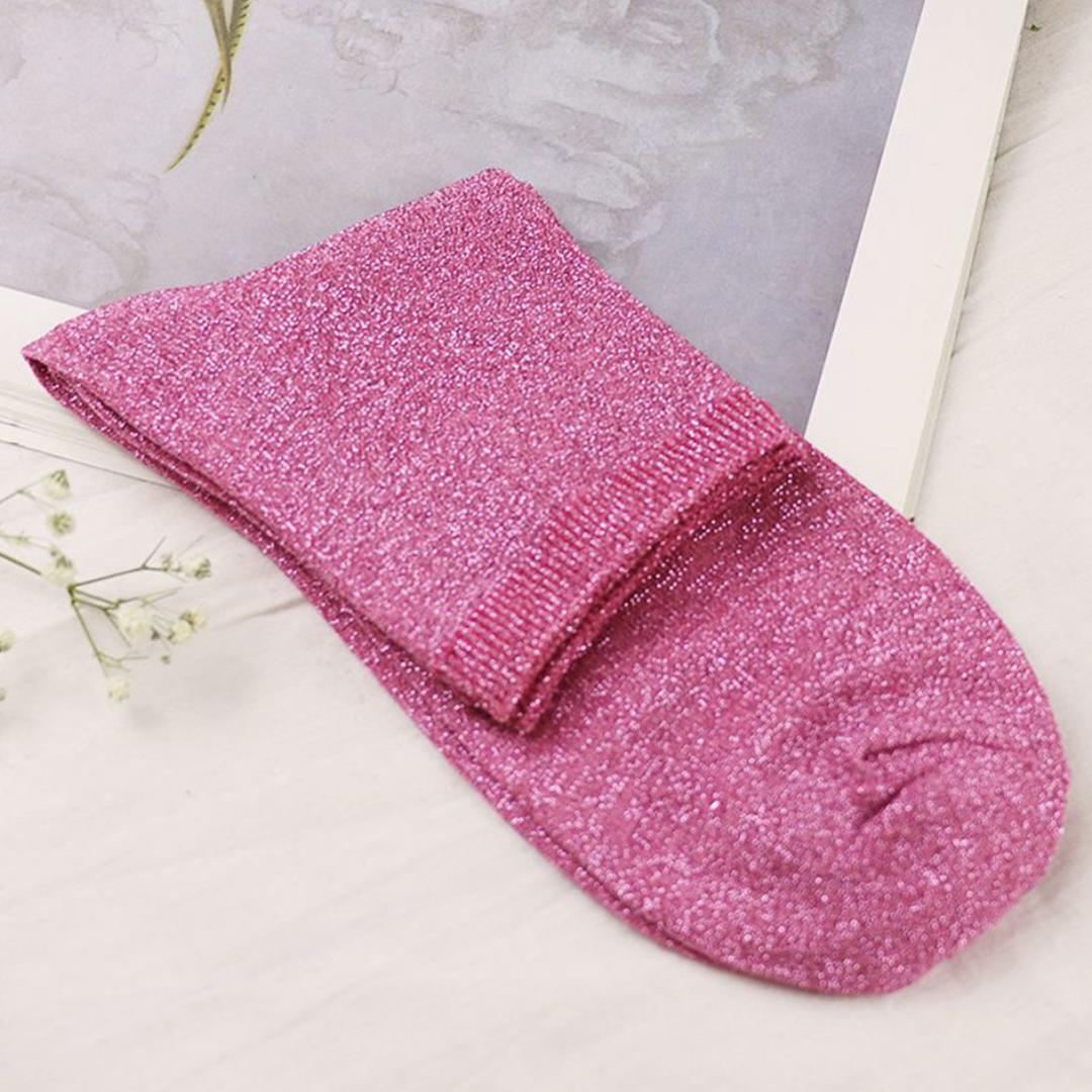 Chaussettes à Paillettes – Élégance, Confort et Style Japonais pour un Été Lumineux