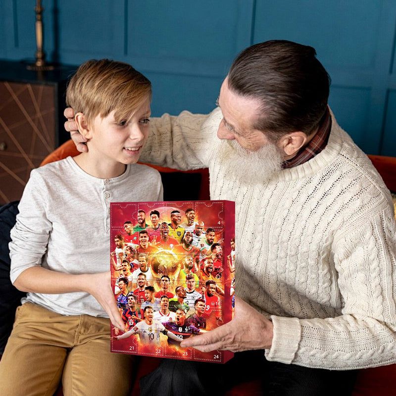 GiftGoal – Calendrier de l'Avent avec kit de football pour cadeau de Noël