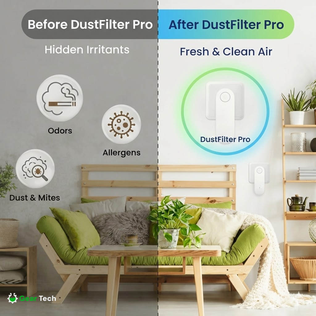 Mini purificateur d’air anti-acariens | Idéal pour allergies et maison