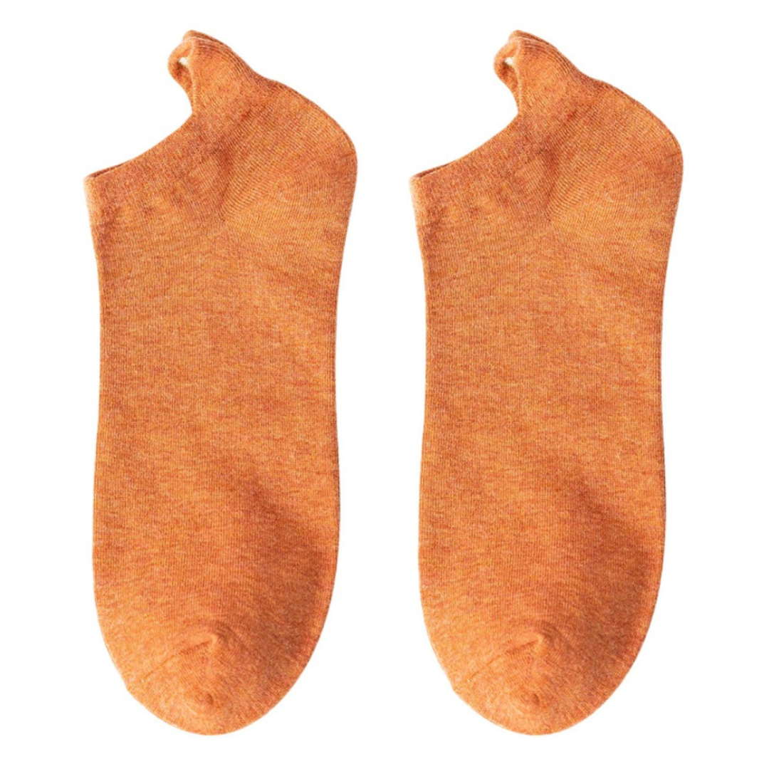 Chaussettes Courtes en Coton – Élégance avec Cœur Brodé