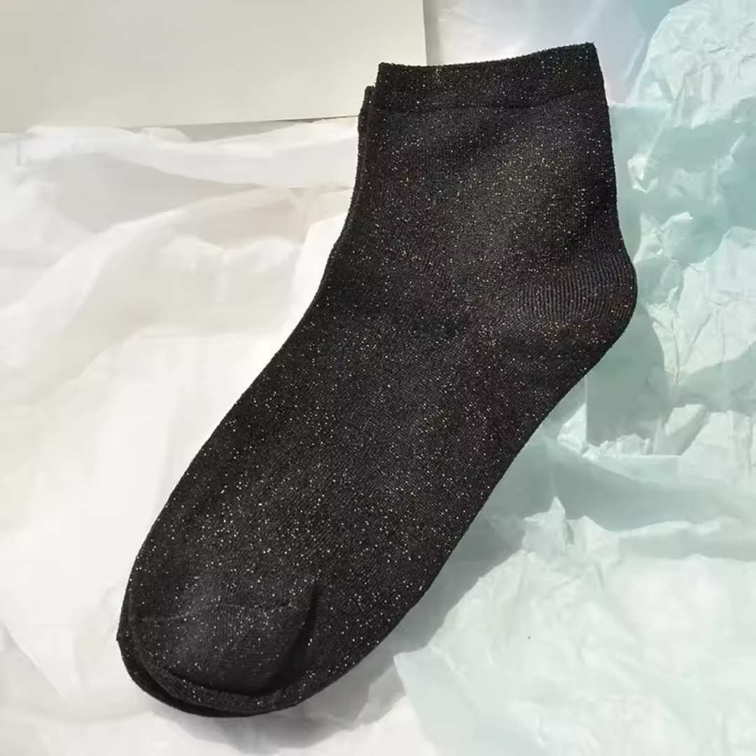Chaussettes à Paillettes – Élégance, Confort et Style Japonais pour un Été Lumineux