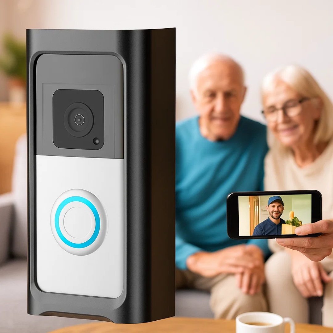 LuxGuard | Sonnette vidéo sans fil avec batterie pour une sécurité optimale