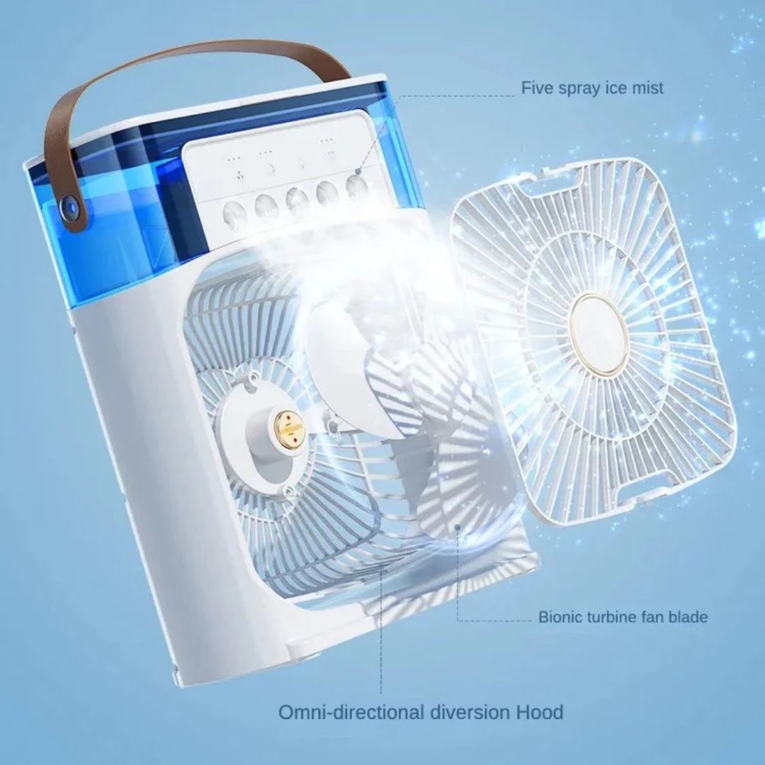 Refroidisseur d'air et humidificateur 3-en-1 avec brume