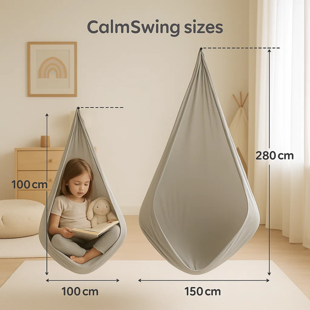 CalmSwing | Balançoire Sensorielle Thérapeutique pour l’Autisme – Usage Intérieur & Extérieur