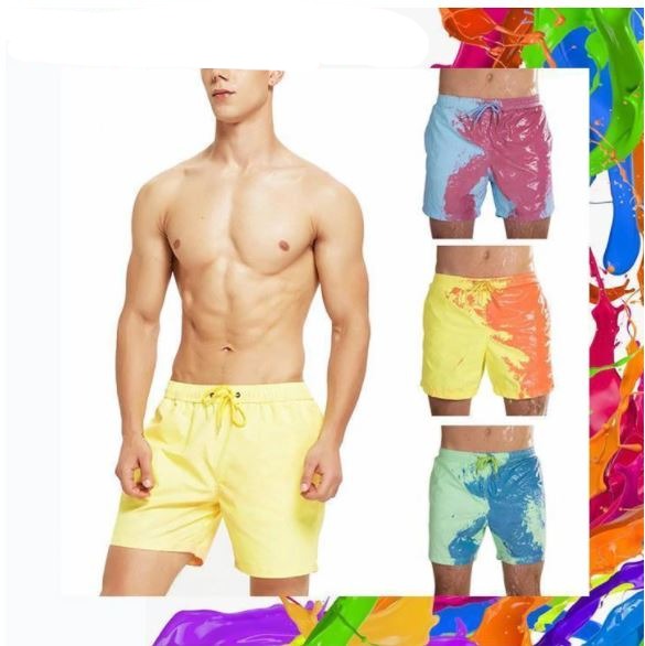 Shorts de bain qui changent de couleur | Design estival pour la piscine et la plage