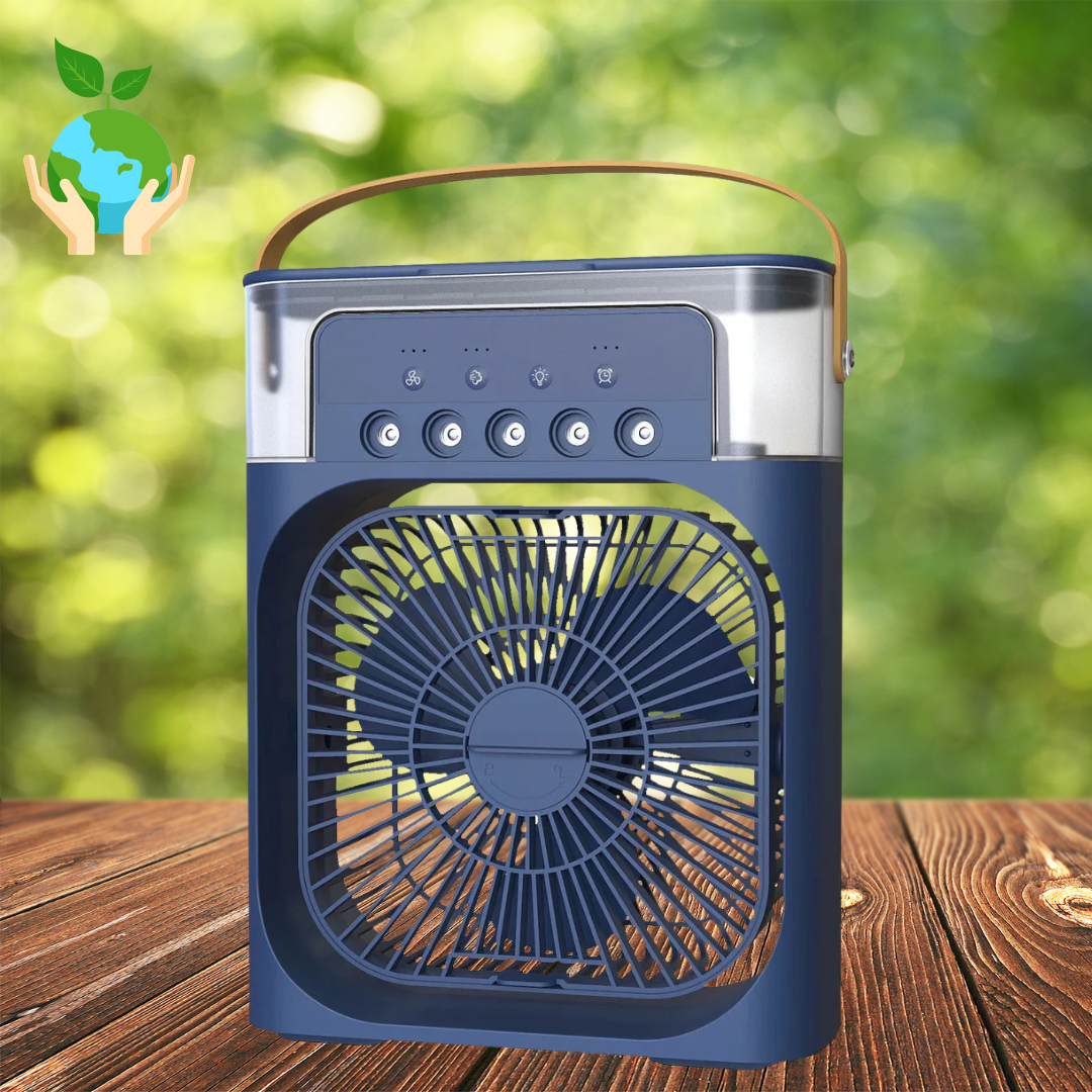 Refroidisseur d'air et humidificateur 3-en-1 à côté d'une plante