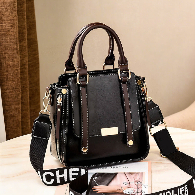 Sac bandoulière en cuir PU – style vintage