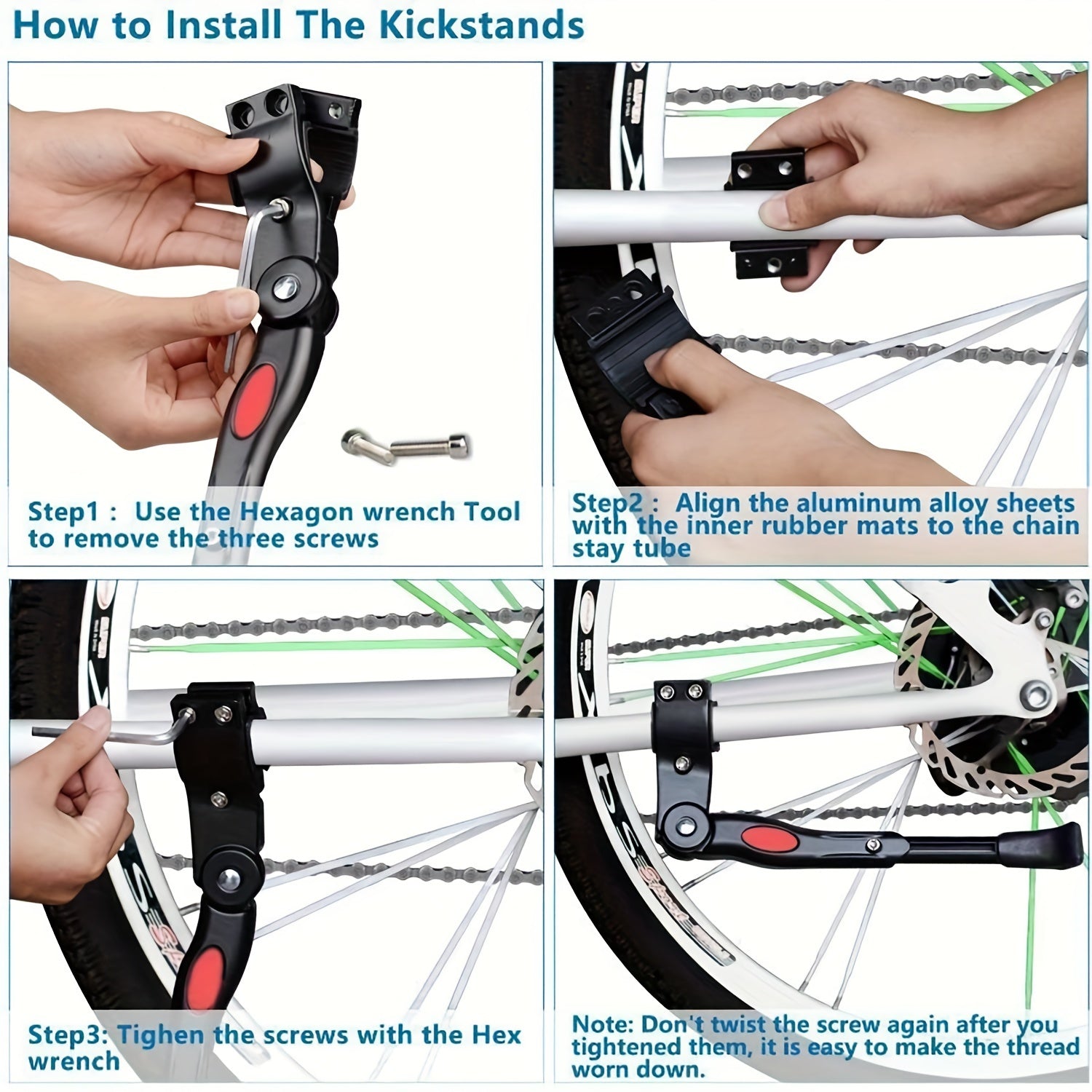 Béquille de Vélo Réglable – Support Latéral Robuste pour un Stationnement Stable