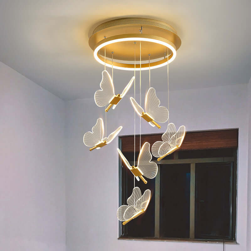 Lampe de chevet de chambre à coucher, vitrine de salon, lampe de table papillon