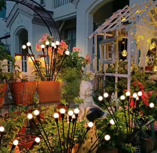Lampes Solaires de Jardin – Éclairage Starburst Oscillant