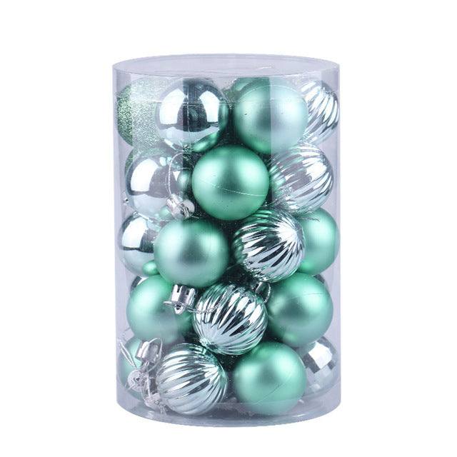 Ensemble de 34 boules de Noël 4 cm Décorations de Noël