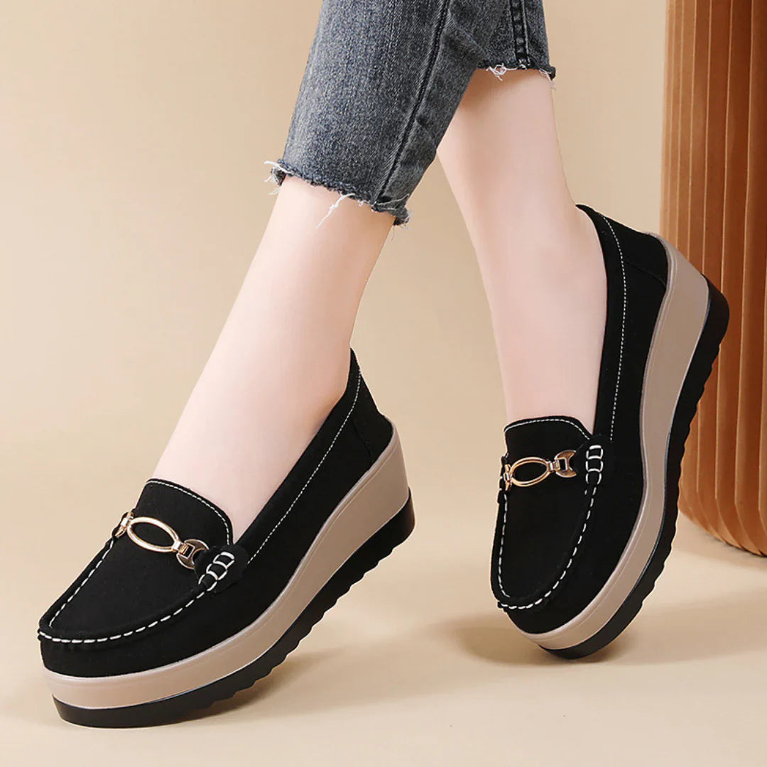 Mocassins Orthopédique Compensés | Pieds Détendus, Marche Souple