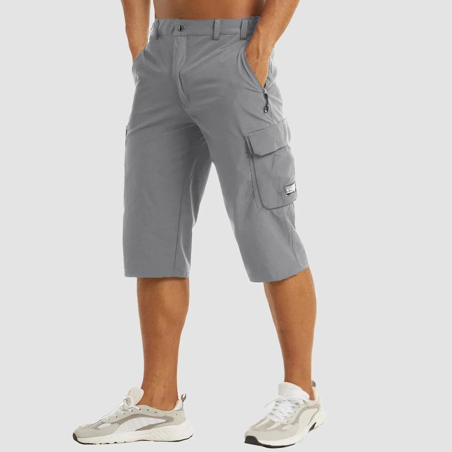 Shorts cargos pour hommes fonctionnels en tissu respirant et poches pratiques