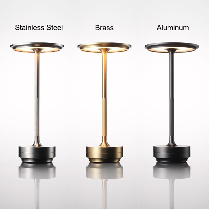 Lampe de table sans fil – Lampe de bureau étanche à intensité variable et rechargeable