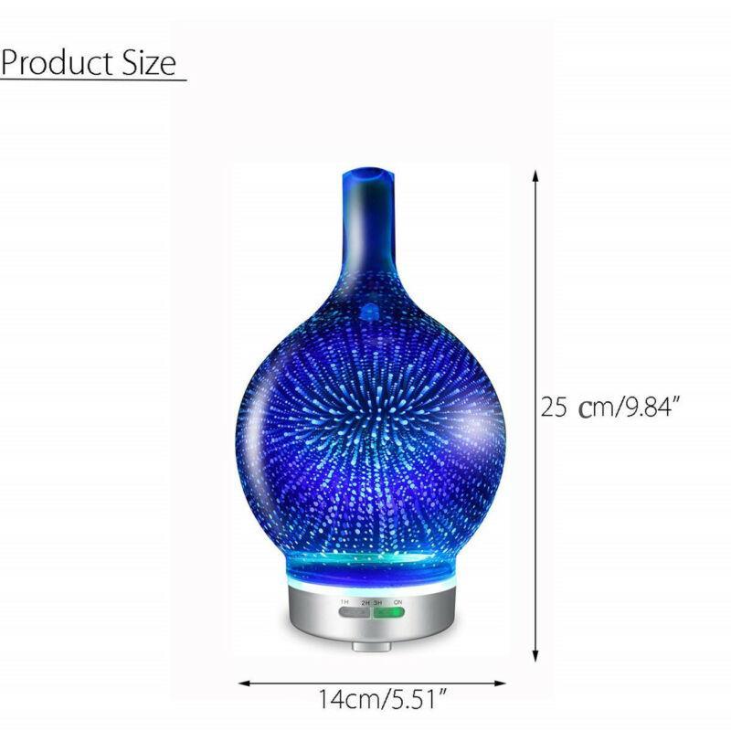 Diffuseur d'huiles essentielles d'humidificateur d'air de feux d'artifice 3D