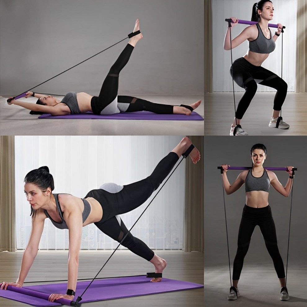 Barre de Pilates Multifonction – Entraînement Complet du Corps à la Maison