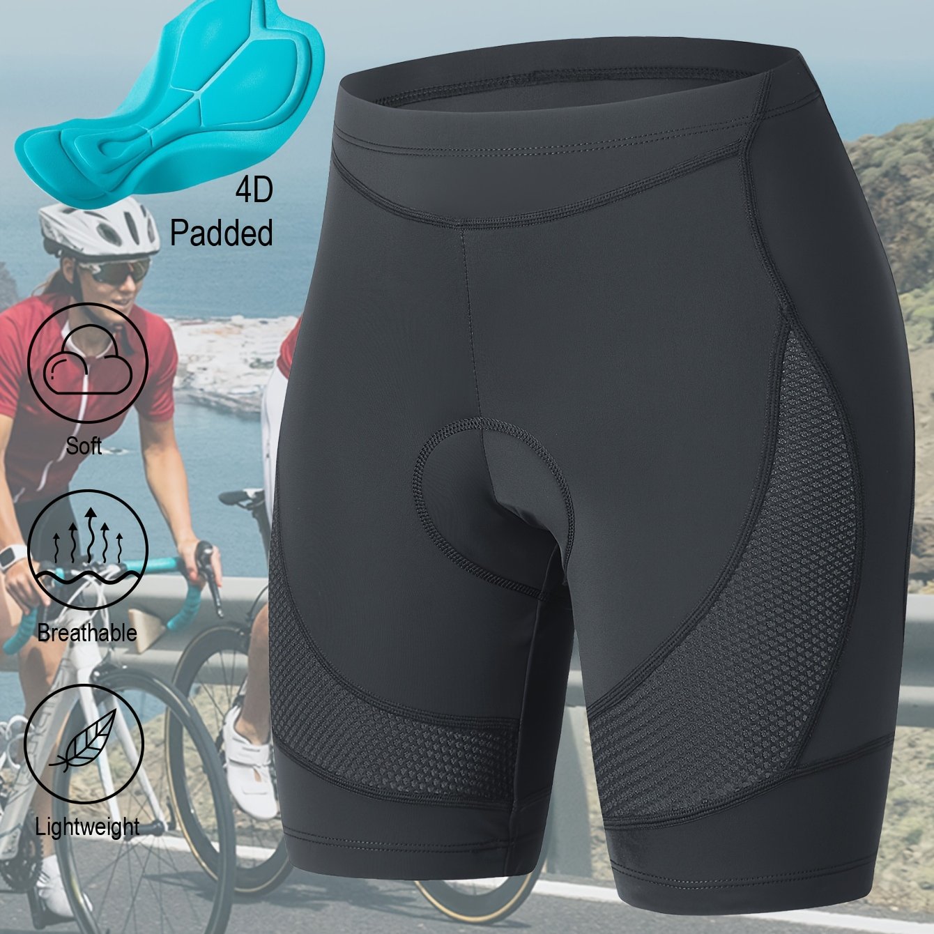 Pantalons de cyclisme pour femmes confortables avec rembourrage ergonomique et coupe stretch