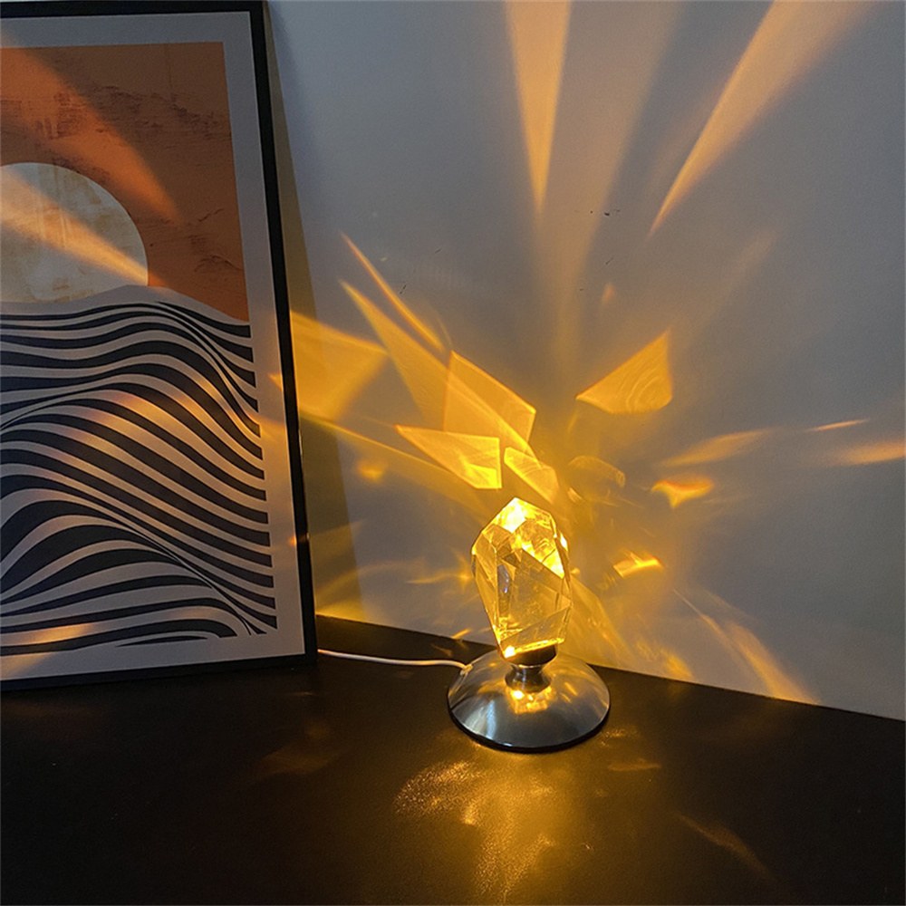 Lampe de chevet en cristal