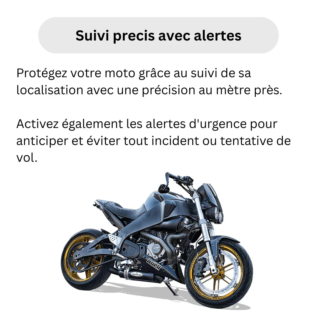 Traceur GPS Moto Sans Abonnement Android & iOS Find My – Sécurité Antivol Sans Abonnement